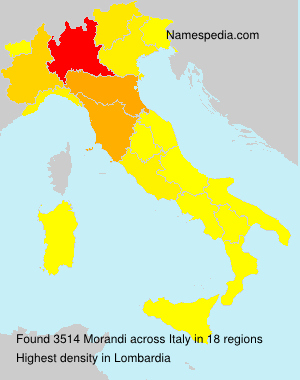 Surname Morandi in Italy Surname Morandi in Italy