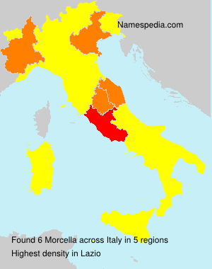 Surname Morcella in Italy Surname Morcella in Italy