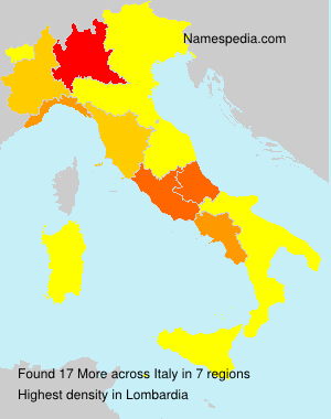 Surname More in Italy Surname More in Italy