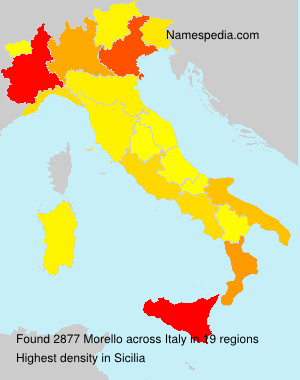 Surname Morello in Italy Surname Morello in Italy