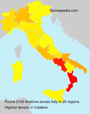Surname Morrone in Italy Surname Morrone in Italy