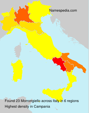 Surname Morrongiello in Italy Surname Morrongiello in Italy