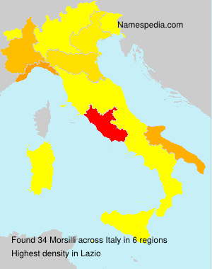 Surname Morsilli in Italy Surname Morsilli in Italy