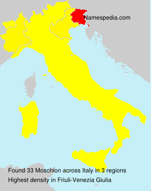 Surname Moschion in Italy Surname Moschion in Italy