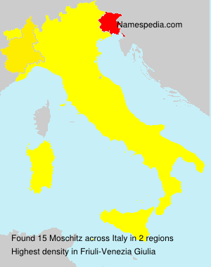 Surname Moschitz in Italy Surname Moschitz in Italy