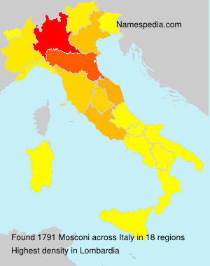 Surname Mosconi in Italy Surname Mosconi in Italy