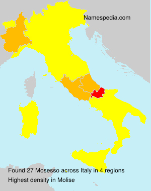 Surname Mosesso in Italy Surname Mosesso in Italy