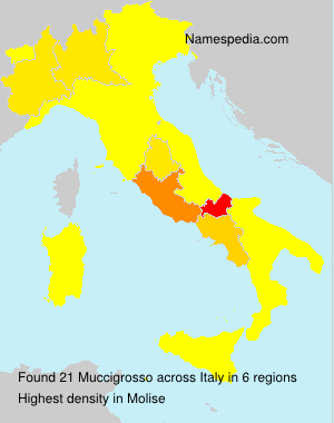 Surname Muccigrosso in Italy Surname Muccigrosso in Italy