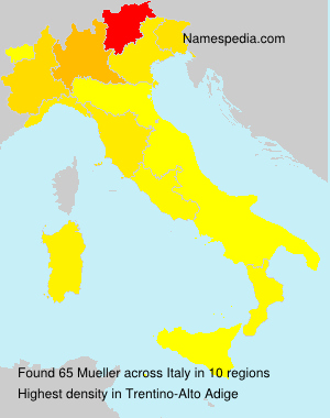 Surname Mueller in Italy Surname Mueller in Italy