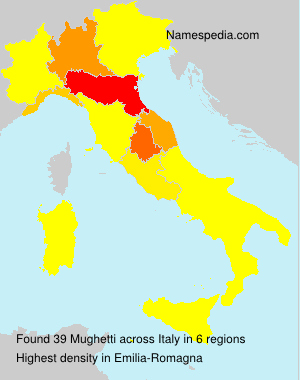 Surname Mughetti in Italy Surname Mughetti in Italy