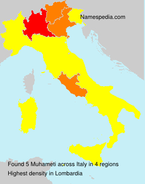 Surname Muhameti in Italy Surname Muhameti in Italy