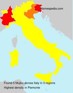 Surname Mujkic in Italy Surname Mujkic in Italy