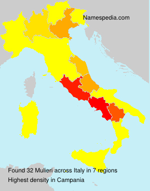 Surname Mulieri in Italy Surname Mulieri in Italy