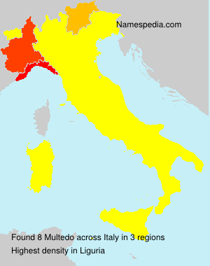 Surname Multedo in Italy Surname Multedo in Italy