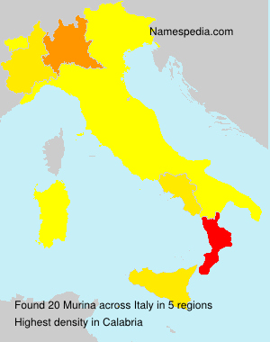 Surname Murina in Italy