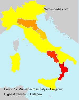 Surname Murner in Italy Surname Murner in Italy