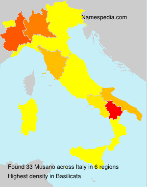 Surname Musano in Italy Surname Musano in Italy