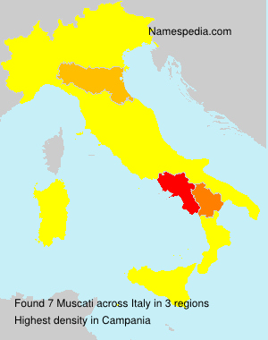 Surname Muscati in Italy