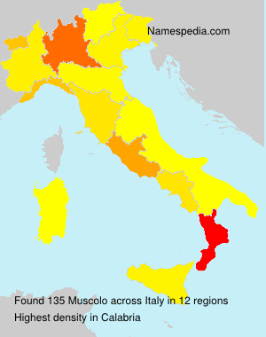 Surname Muscolo in Italy Surname Muscolo in Italy