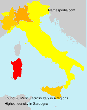 Surname Muscu in Italy Surname Muscu in Italy