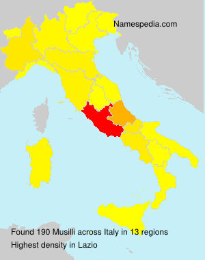 Surname Musilli in Italy Surname Musilli in Italy