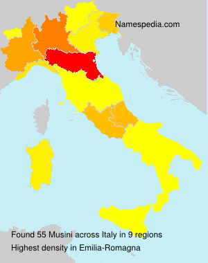 Surname Musini in Italy Surname Musini in Italy