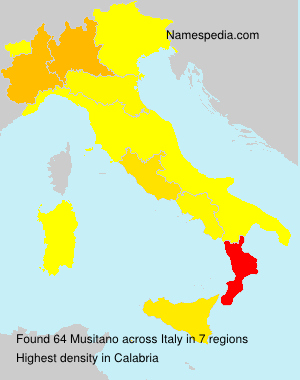 Surname Musitano in Italy Surname Musitano in Italy