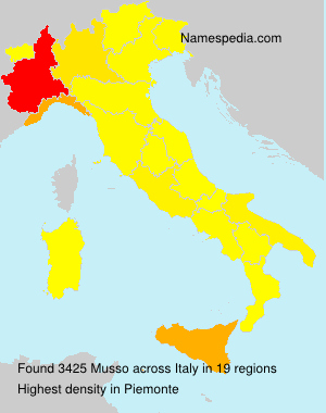 Surname Musso in Italy Surname Musso in Italy