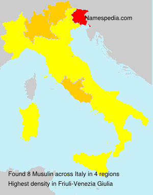 Surname Musulin in Italy Surname Musulin in Italy