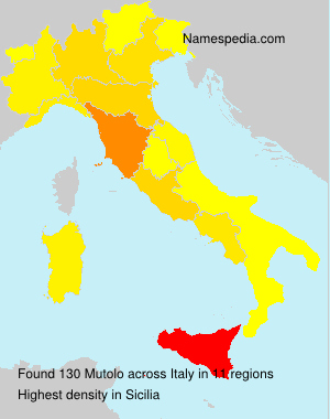 Surname Mutolo in Italy Surname Mutolo in Italy