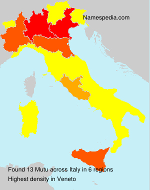Surname Mutu in Italy Surname Mutu in Italy
