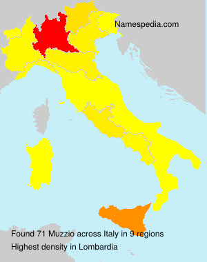Surname Muzzio in Italy Surname Muzzio in Italy