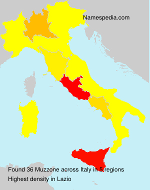 Surname Muzzone in Italy Surname Muzzone in Italy