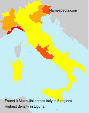 Surname Muzzulini in Italy Surname Muzzulini in Italy
