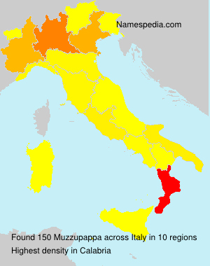 Surname Muzzupappa in Italy Surname Muzzupappa in Italy