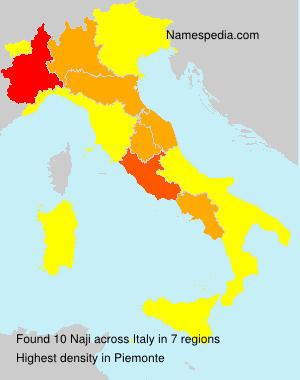 Surname Naji in Italy Surname Naji in Italy