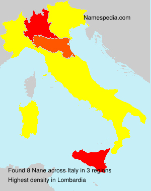 Surname Nane in Italy Surname Nane in Italy
