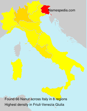 Surname Nanut in Italy Surname Nanut in Italy
