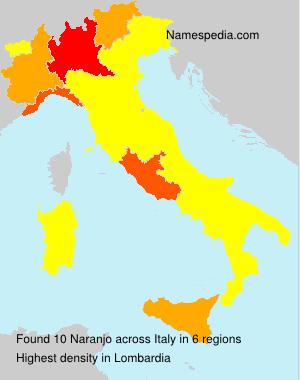 Surname Naranjo in Italy Surname Naranjo in Italy