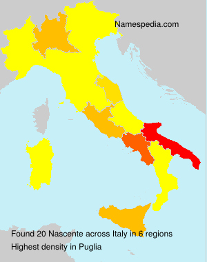 Surname Nascente in Italy Surname Nascente in Italy