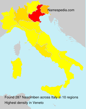 Surname Nascimben in Italy Surname Nascimben in Italy