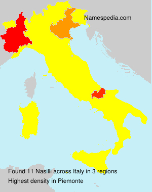 Surname Nasilli in Italy Surname Nasilli in Italy