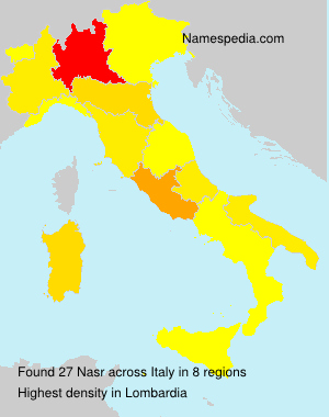 Surname Nasr in Italy Surname Nasr in Italy
