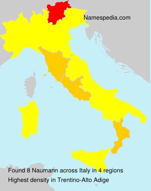 Surname Naumann in Italy Surname Naumann in Italy