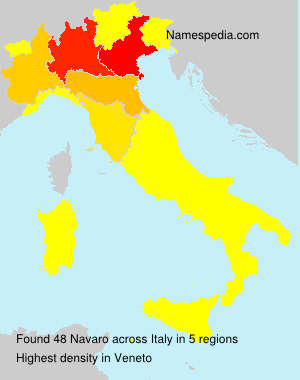 Surname Navaro in Italy Surname Navaro in Italy