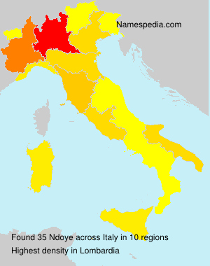 Surname Ndoye in Italy Surname Ndoye in Italy