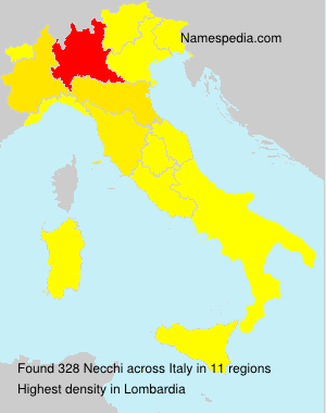 Surname Necchi in Italy Surname Necchi in Italy