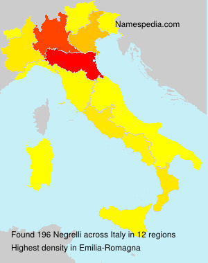 Surname Negrelli in Italy Surname Negrelli in Italy