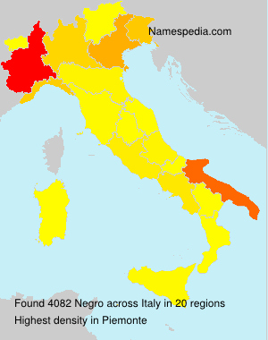Surname Negro in Italy Surname Negro in Italy