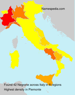 Surname Negrone in Italy Surname Negrone in Italy